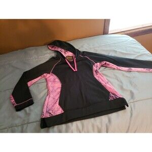 WOMAN'S/JUNIORS SIZE:SMALL BY:GAMEHIDE NAKED NORTH PINK/BLACK CAMO HOODIE*NWOT*